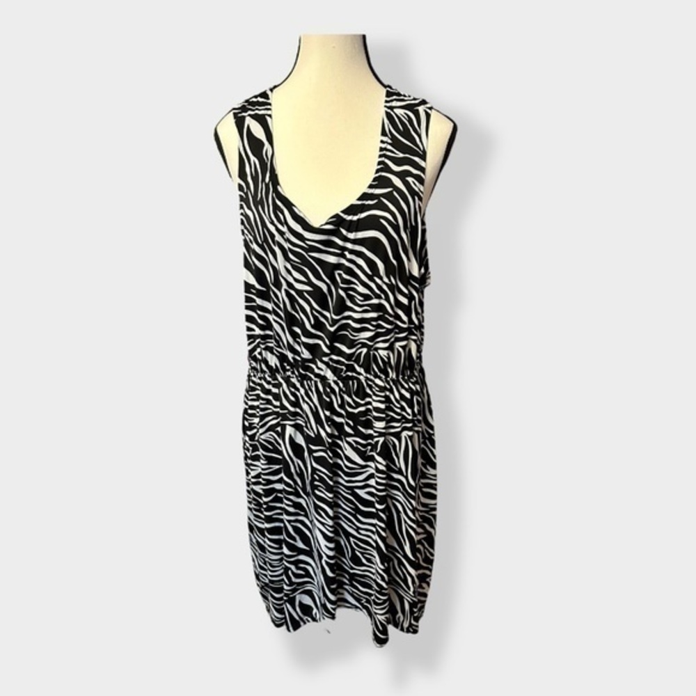 Women’s Zebra Print Shift Dress XL